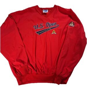 1997 U.S. Open Congressional Windbreaker Pullover Mens 2XL Red Golf Tiger Era